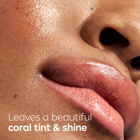 NIVEA Peach Lip Care tinted lip balm with shea butter ingredients