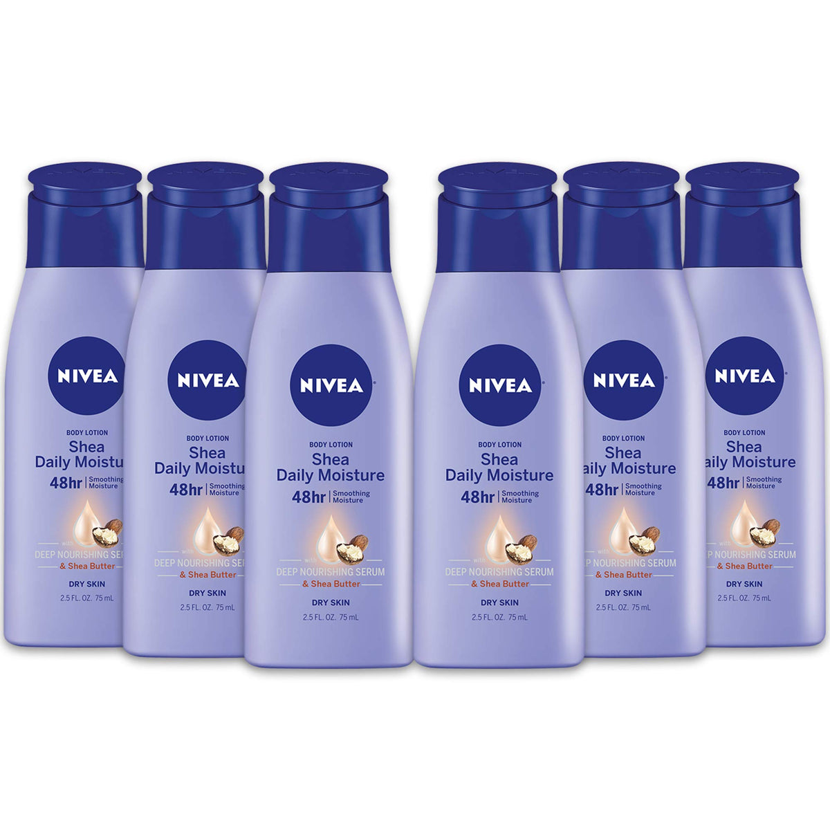 NIVEA Shea Nourish Body Lotion 2.5 fl oz front view