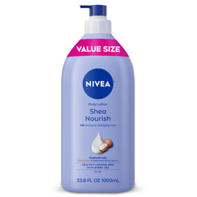 NIVEA Shea Nourish Body Lotion 33.8 Oz front view