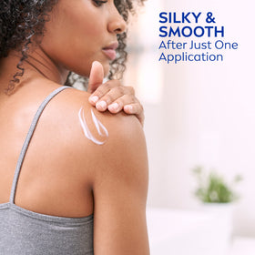NIVEA Shea Nourish Body Lotion application on skin