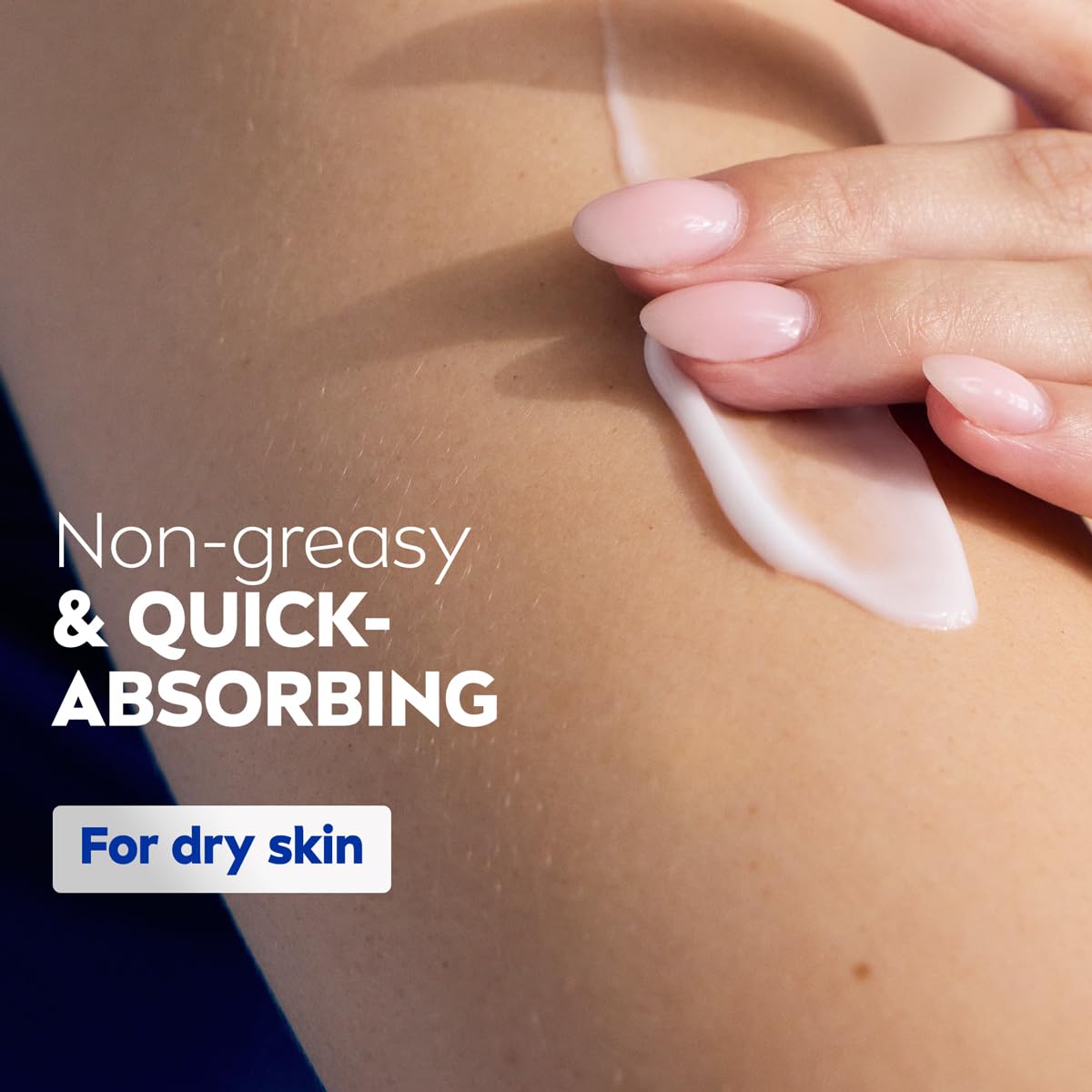 NIVEA Shea Nourish Body Lotion being applied to skin