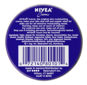NIVEA Skin Creme 1 oz tin side view