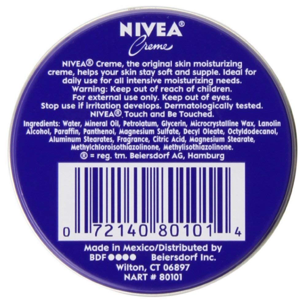 NIVEA Skin Creme 1 oz with packaging details