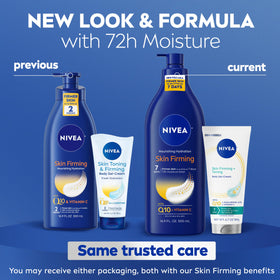 NIVEA Skin Firming & Toning Gel Cream 6.7 oz tube side view