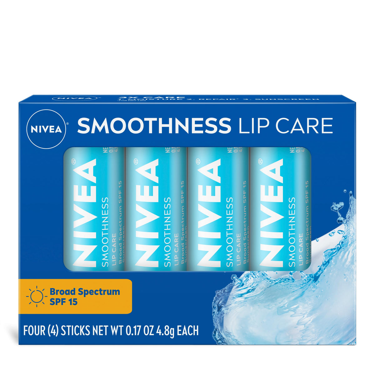 NIVEA Smoothness Lip Care SPF 15 lip balm front view