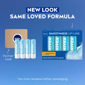 NIVEA Smoothness Lip Care SPF 15 lip balm packaging