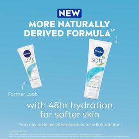 NIVEA Soft Moisturizing Creme 75 mL cream texture on skin