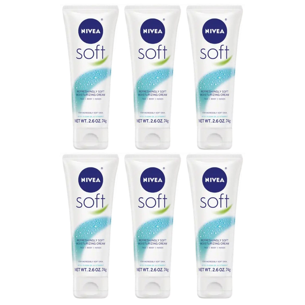NIVEA Soft Moisturizing Creme 75 mL tube front view