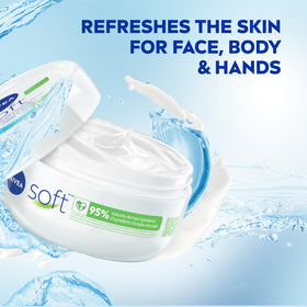 NIVEA Soft Moisturizing Creme application on skin