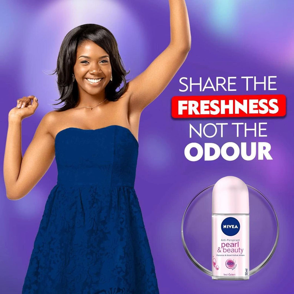 NIVEA Women Deodorant Roll On Pearl & Beauty smooth application