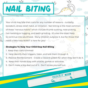 NIXXIT Nail Biting applied on child's nails