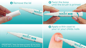 NIXXIT Nail Biting Prevention Pen being used at school