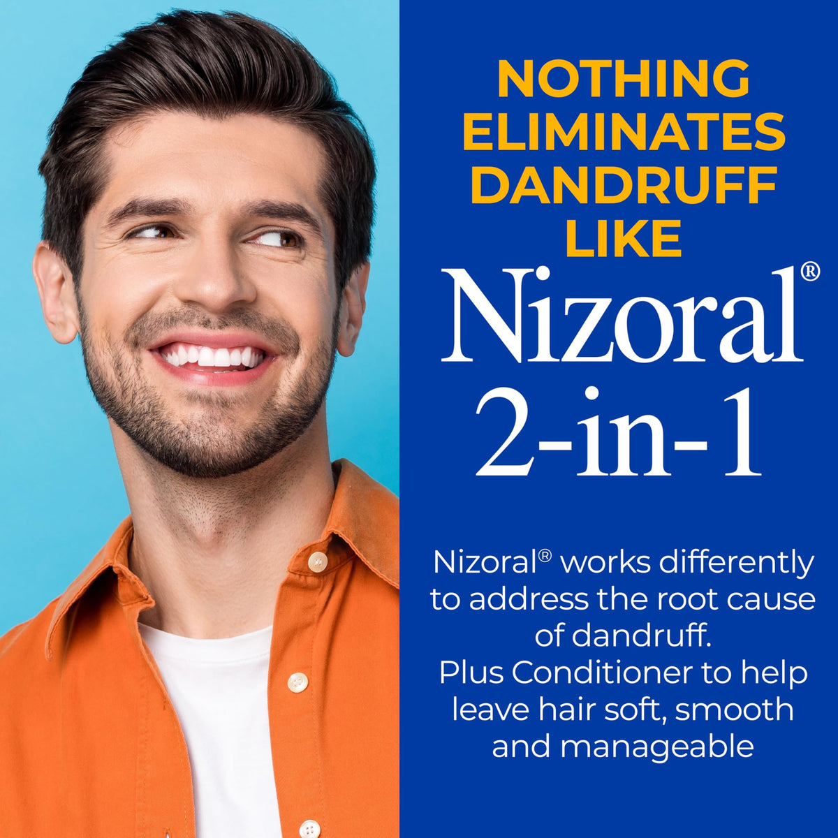 Nizoral 2-in-1 Anti Dandruff Shampoo and Conditioner back label