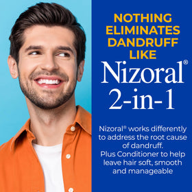 Nizoral 2-in-1 Anti Dandruff Shampoo and Conditioner back label