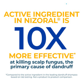 Nizoral 2-in-1 Anti Dandruff Shampoo and Conditioner back view with ingredient list