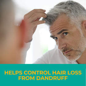 Nizoral Anti-Dandruff Shampoo 14 Fl Oz with fresh peppermint leaves