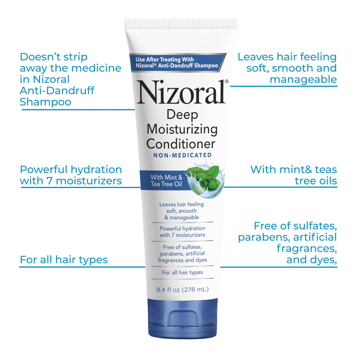 Nizoral Conditioner applied to hair