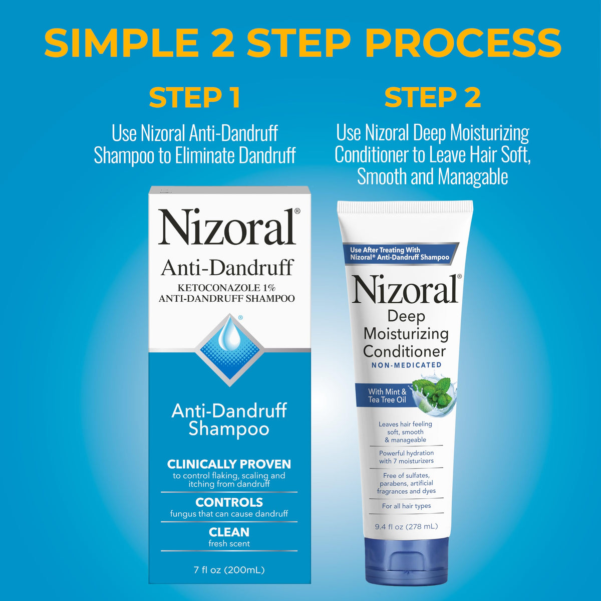 Nizoral Deep Moisturizing Conditioner 9.4 oz side view