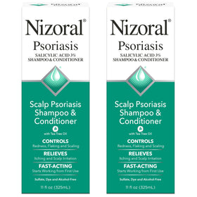 Nizoral Psoriasis Shampoo & Conditioner 2-in-1 11 Oz front view