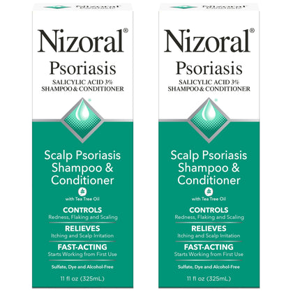Nizoral Psoriasis Shampoo & Conditioner 2-in-1 11 Oz front view