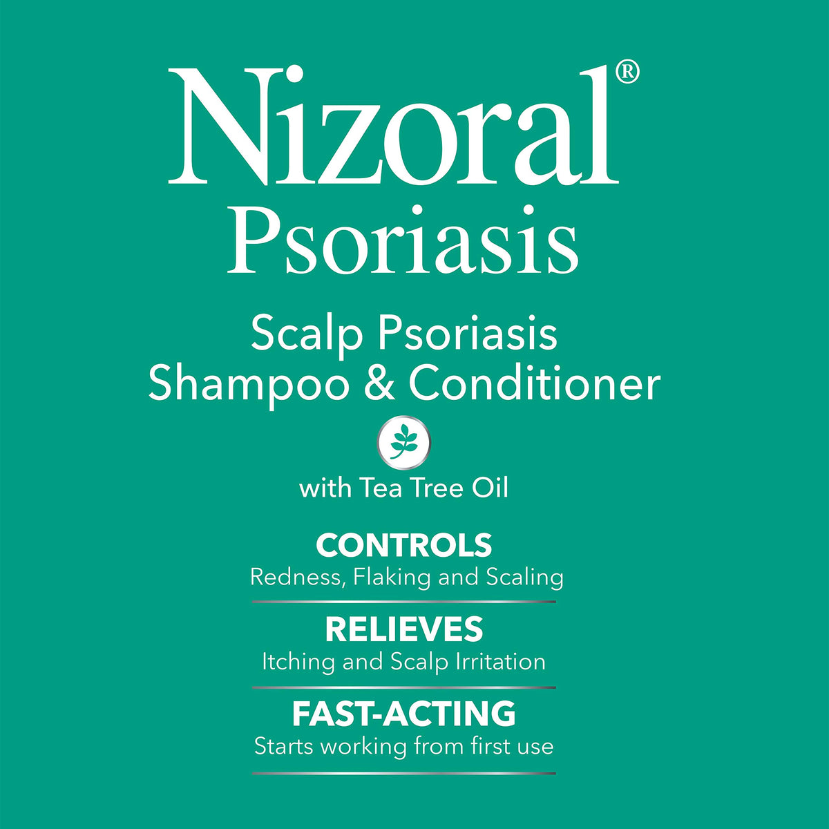 Nizoral Psoriasis Shampoo & Conditioner back label