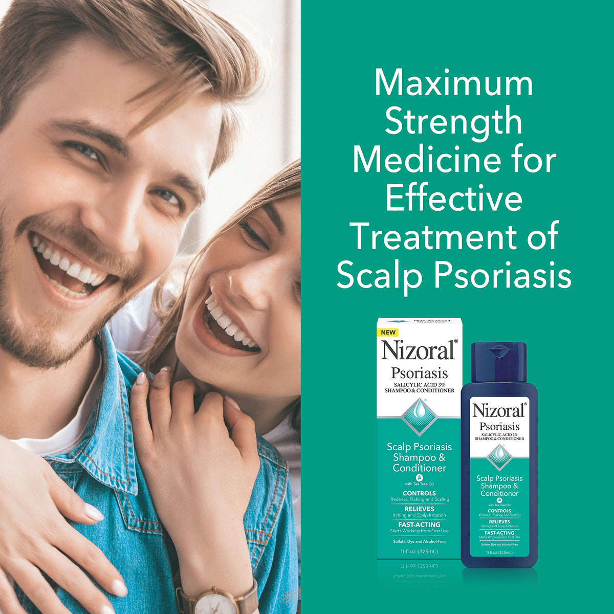Nizoral Shampoo lather on hair