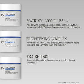 No.7 Lift & Luminate Face Cream texture close-up