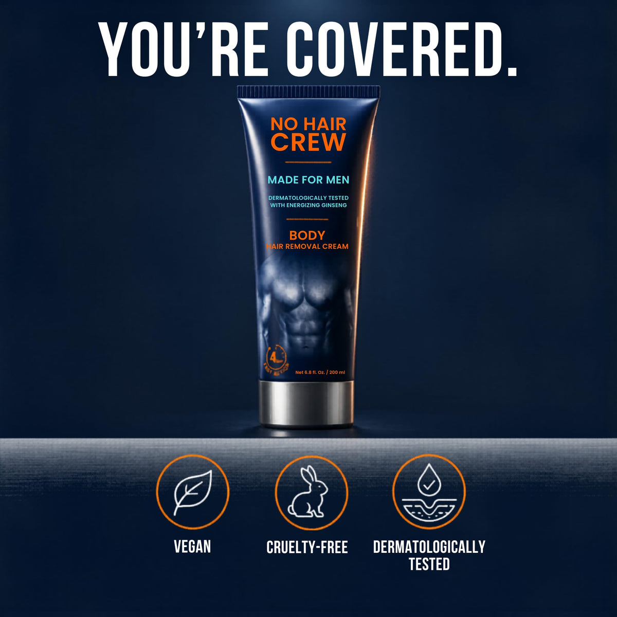 NO HAIR CREW Body Hair Removal Cream ingredients list