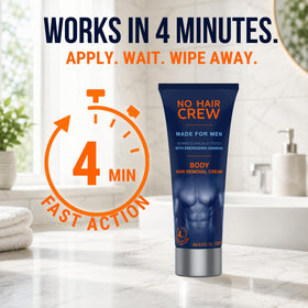NO HAIR CREW Body Hair Removal Cream lifestyle scene