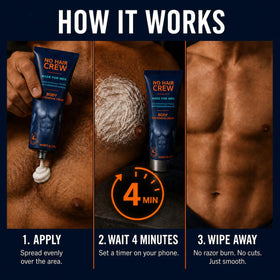 NO HAIR CREW Body Hair Removal Cream texture close-up