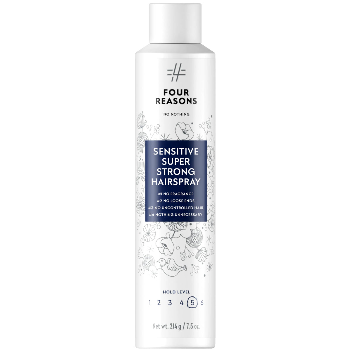 No nothing Super Strong Hairspray 7.5 oz front view