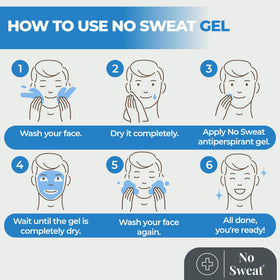 No Sweat Antiperspirant Gel 50 ML application on skin