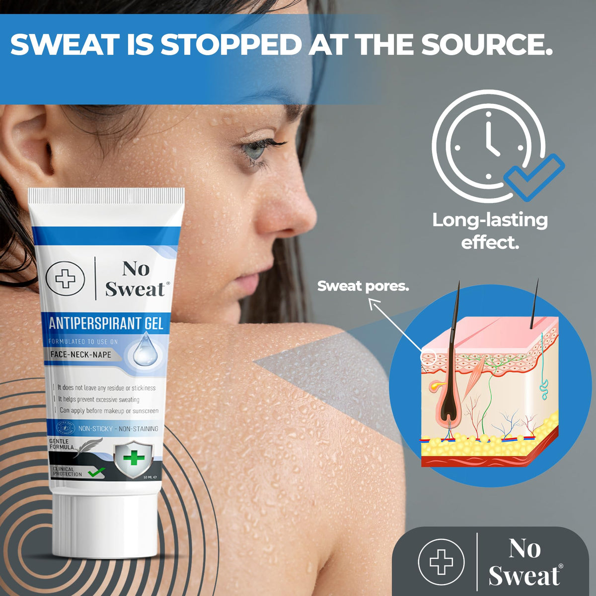 No Sweat Antiperspirant Gel texture close-up