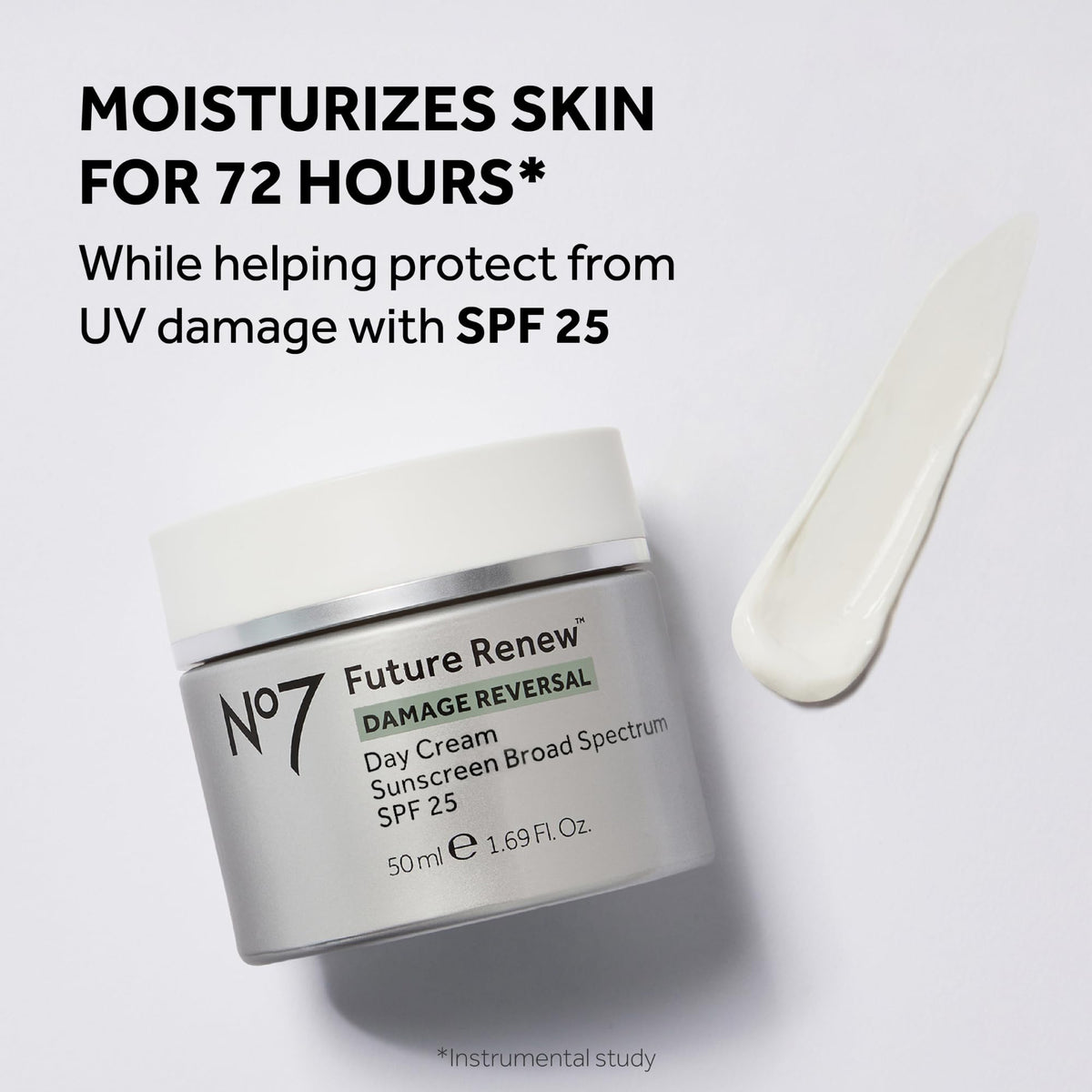 No7 Future Renew Damage Reversal Day Cream with SPF 25 packaging