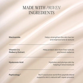 No7 Future Renew Face Serum bottle with soft focus background