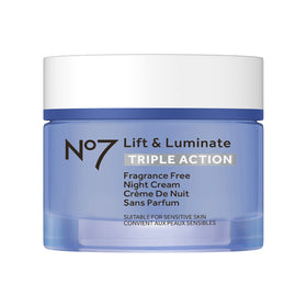 No7 Lift and Luminate Night Cream 50ml front view