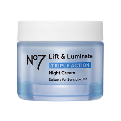 No7 Lift & Luminate Night Cream 50ml front view