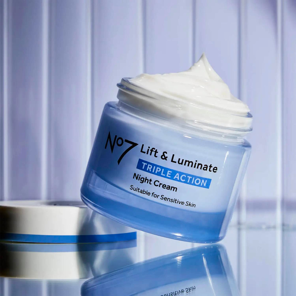No7 Lift & Luminate Night Cream 50ml with packaging