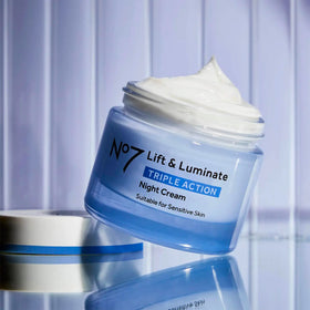 No7 Lift & Luminate Night Cream 50ml with packaging