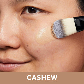 No7 Lift & Luminate Serum Foundation Cashew bottle side view