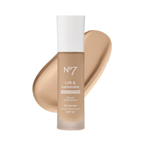 No7 Lift & Luminate Serum Foundation Warm Ivory 30ml front view