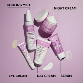 No7 Menopause Skincare Nourishing Overnight Cream 50ml application on skin