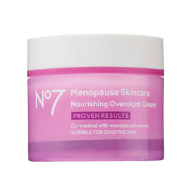 No7 Menopause Skincare Nourishing Overnight Cream 50ml front view