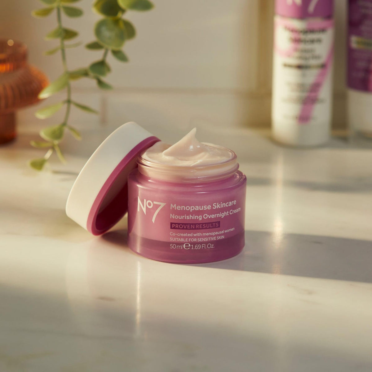 No7 Menopause Skincare Nourishing Overnight Cream 50ml ingredients list