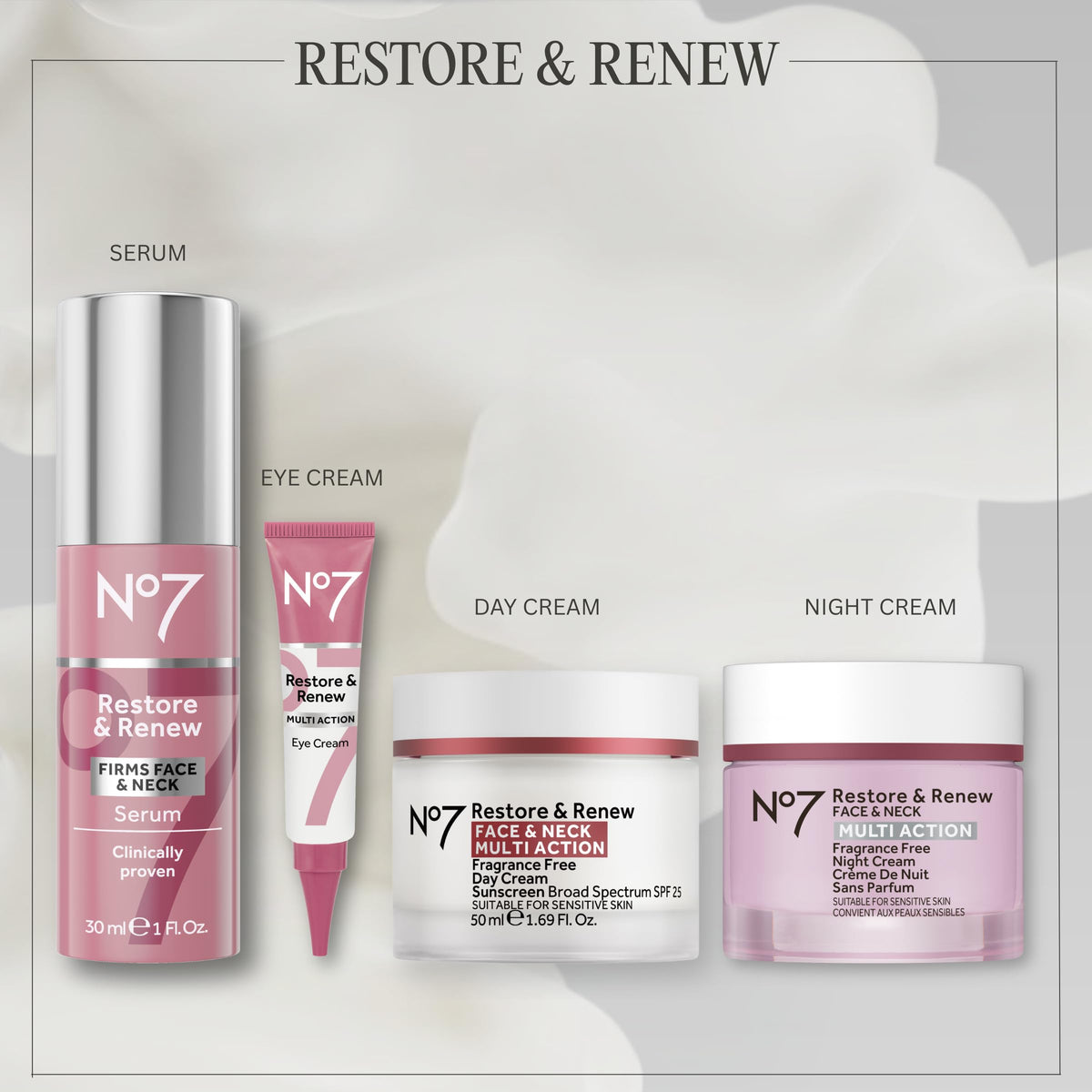 No7 night cream with natural ingredients like shea butter and hyaluronic acid