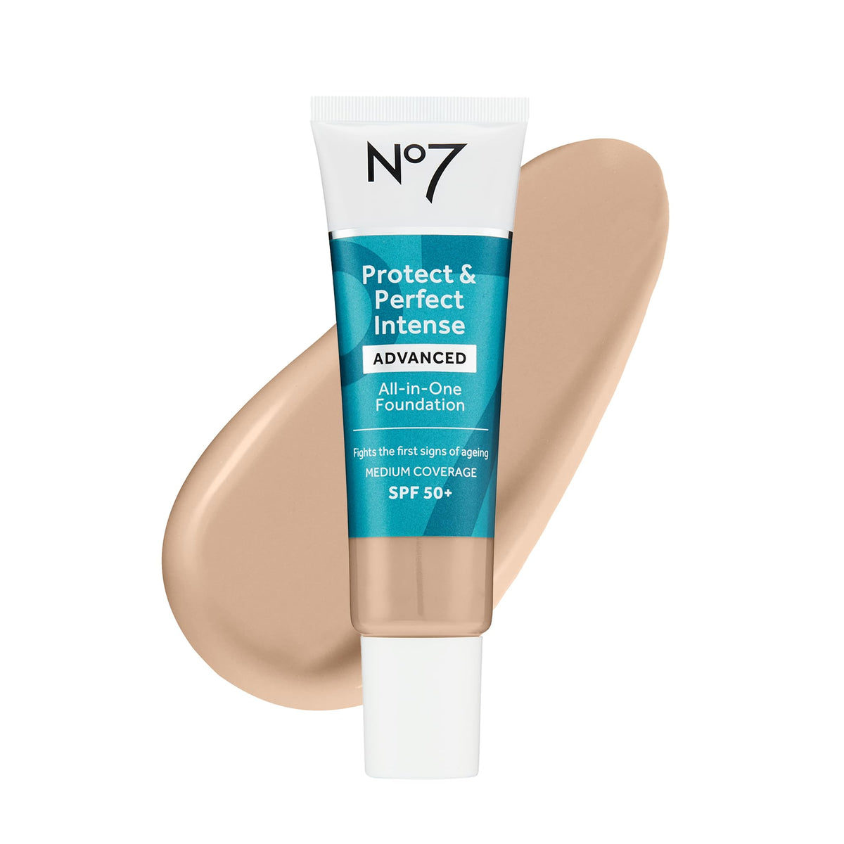 No7 Protect & Perfect Advanced All-In-One Foundation Calico 30ml front view