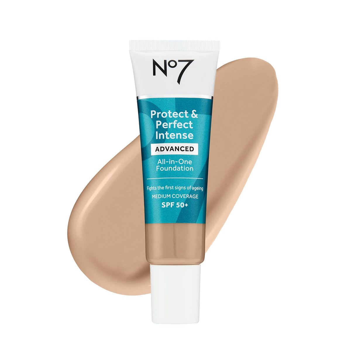 No7 Protect & Perfect Advanced All-In-One Foundation Cool Ivory front view