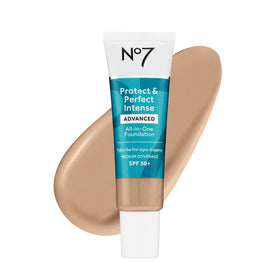 No7 Protect & Perfect Foundation Warm Beige front view