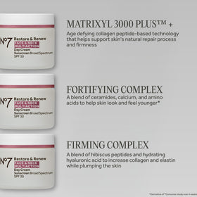 No7 Restore & Renew cream with packaging displayed