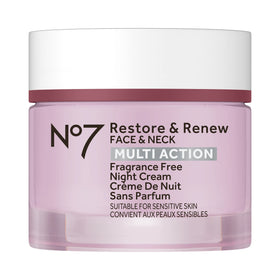 No7 Restore & Renew Sculpting Face & Neck Night Cream 50ml front view